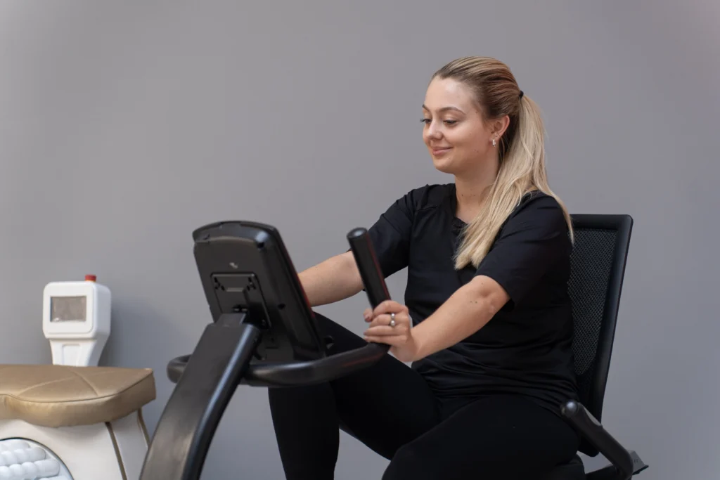 Trening na rowerze poziomym Body Speed w Studio Figura Panorama Gliwice